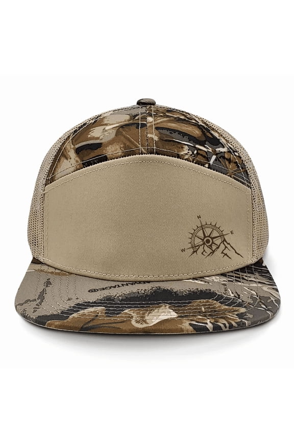 Men's 7-Panel Christian Cross Roots Jesus Christ Mens Embroidered Trucker Hat-RT Advantage