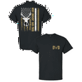 thumbnail image 1 of Trenz Shirt Company Men’s Best Buckin’ Dad Ever Shirt – Distressed Hunting Flag Tee, Funny Father’s Day Gift for Outdoorsman, Black-X-Large, 1 of 1