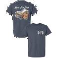 thumbnail image 1 of Trenz Shirt Company Men’s Distressed Reel Fly Dad Fishing Shirt – Outdoor Father’s Day Gift Tee for Fishing Enthusiasts, Heather Navy-4X-Large, 1 of 1
