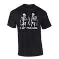 thumbnail image 1 of Trenz Shirt Company Men's Funny Halloween Skeleton I Got Your Back Short Sleeve T-Shirt-Black-Small, 1 of 1