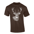 thumbnail image 1 of Trenz Shirt Company Men’s Graphic Short Sleeve T-Shirt - Deer Portrait Design-Brown-xl, 1 of 1