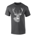 thumbnail image 1 of Trenz Shirt Company Men’s Graphic Short Sleeve T-Shirt - Deer Portrait Design-Heather Grey-xxxl, 1 of 1