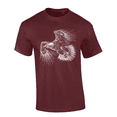 thumbnail image 1 of Trenz Shirt Company Men’s Graphic Short Sleeve T-Shirt - Flying Eagle Design-Maroon-xl, 1 of 1