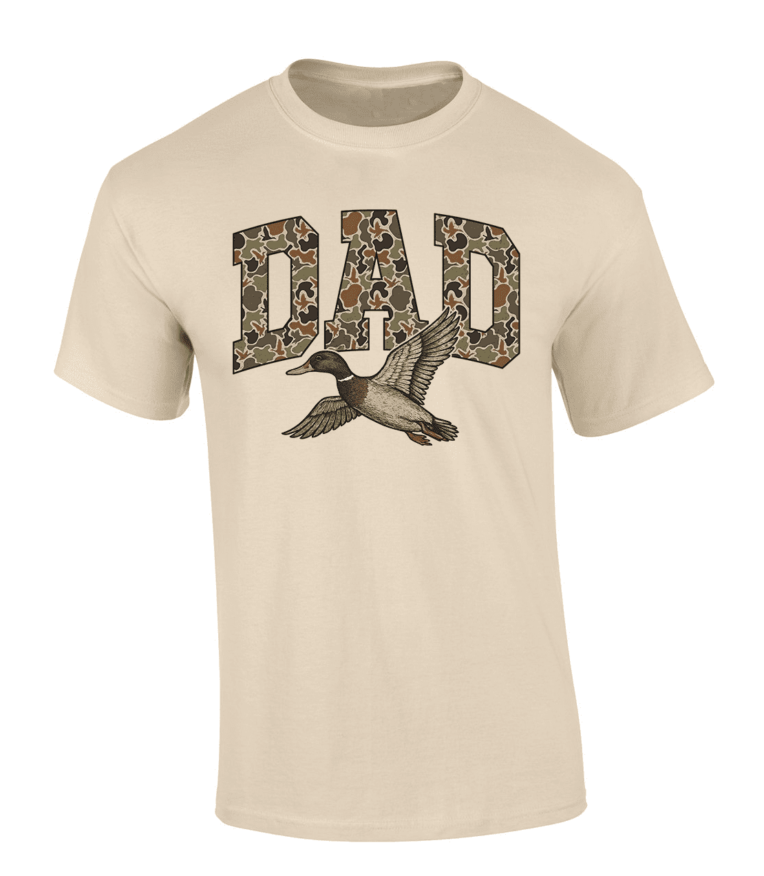 Trenz Shirt Company Men’s Hunting Camo Shirt – Patriotic Father’s Day Gift Tee for Dad, Outdoor Graphic Hunting Shirt , Sand-X-Large