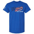 thumbnail image 1 of Trenz Shirt Company Men's Patriotic USA Flag Filled 'Merica Beer Logo 250 Years Short Sleeve Graphic T-Shirt-Antique Royal--Large, 1 of 1