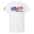 thumbnail image 1 of Trenz Shirt Company Men's Patriotic USA Flag Filled 'Merica Beer Logo 250 Years Short Sleeve Graphic T-Shirt-White-Small, 1 of 1