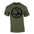 thumbnail image 1 of Trenz Shirt Company Mens American Oil From American Soil Circle Short Sleeve T-Shirt-Military Green-Small, 1 of 1