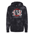 thumbnail image 1 of Trenz Shirt Company Mens Christian John 3:16 for God So Loved The World Scripture Tie-Dye Hoodie-Black-small, 1 of 1
