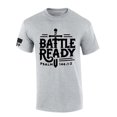 thumbnail image 1 of Trenz Shirt Company Mens Christian Tshirt Battle Ready Psalm 144: 1-1 Scripture Short Sleeve T-shirt Jesus Tee-Sports Grey-4xl, 1 of 1