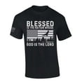 thumbnail image 1 of Trenz Shirt Company Mens Christian Tshirt Blessed is the Nation Whose God is the Lord Short Sleeve T-shirt-Black-xl, 1 of 1