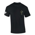 thumbnail image 1 of Trenz Shirt Company Mens Christian Tshirt Camo Cross Crest Short Sleeve T-shirt-Black-5xl, 1 of 1
