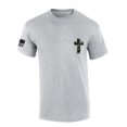 thumbnail image 1 of Trenz Shirt Company Mens Christian Tshirt Camo Cross Crest Short Sleeve T-shirt-Sports Grey-5xl, 1 of 1