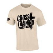 Trenz Shirt Company Mens Christian Tshirt Cross Training John 316 Scripture Short Sleeve T-shirt-Sand-4xl