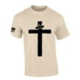 thumbnail image 1 of Trenz Shirt Company Mens Christian Tshirt Cross With Crown Jesus Short Sleeve T-shirt-Sand-5xl, 1 of 1