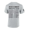 thumbnail image 1 of Trenz Shirt Company Mens Christian Tshirt Jesus Miracles World Tour Scripture Short Sleeve T-shirt Faith Tee-Sports Grey-5xl, 1 of 1
