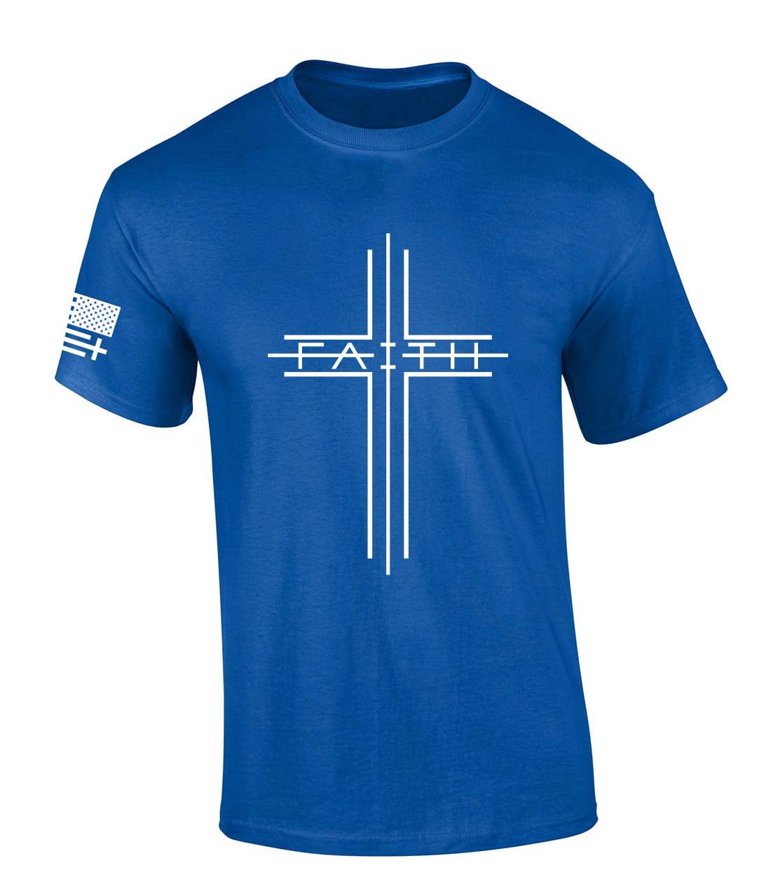 Trenz Shirt Company Mens Christian Tshirt Simple Faith Cross Jesus ...