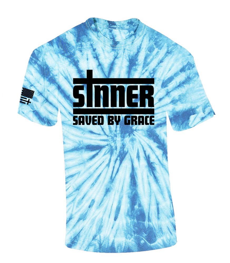 Trenz Shirt Company Mens Christian Tshirt Sinner Saved By Grace Jesus ...