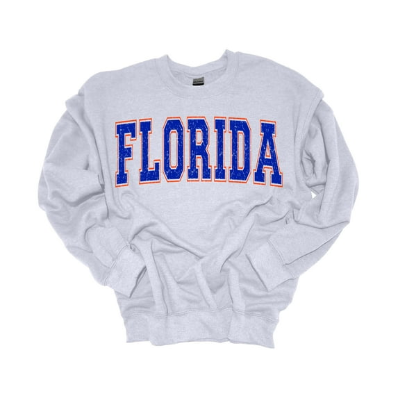 Trenz Shirt Company Mens College Football Varsity Team Name Crewneck Sweatshirt-Florida-4X-Large