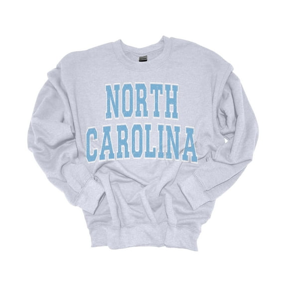 Trenz Shirt Company Mens College Football Varsity Team Name Crewneck Sweatshirt-North Carolina-Large