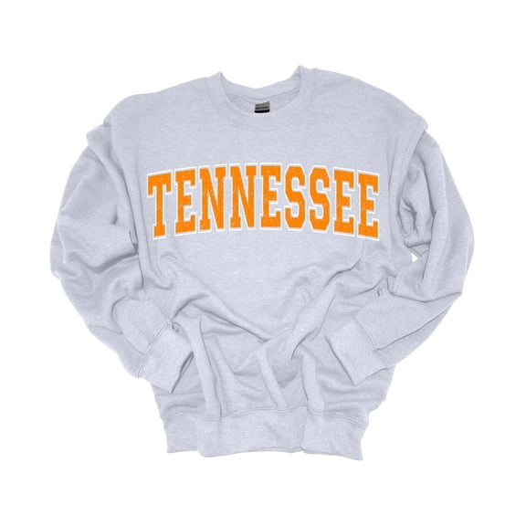 Trenz Shirt Company Mens College Football Varsity Team Name Crewneck Sweatshirt-Tennessee-Large