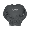 thumbnail image 1 of Trenz Shirt Company Mens F;ghter Green Ribbon Mental Health Awareness Crewneck Sweatshirt-Heather Grey-Large, 1 of 1
