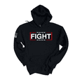 thumbnail image 1 of Trenz Shirt Company Mens FIGHT with Box & Stars Outline Hooded Sweatshirt-Black-Small, 1 of 1