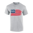 thumbnail image 1 of Trenz Shirt Company Mens Fathers Day Papa Flag Short Sleeve T-shirt-Sports Grey-xl, 1 of 1