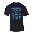 thumbnail image 1 of Trenz Shirt Company Mens Funny Only Multiple Different Fans Short Sleeve T-Shirt-Black-Large, 1 of 1