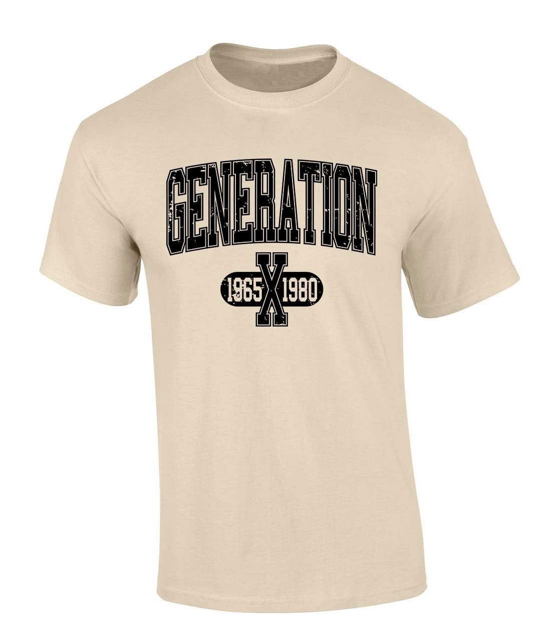 Trenz Shirt Company Mens Gen X Tshirt Generation X 1965-1980 Short