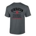 thumbnail image 1 of Trenz Shirt Company Mens Gen X Tshirt Generation X The FAAFO Generation Funny Short Sleeve T-shirt-Charcoal-xxl, 1 of 1