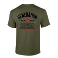 thumbnail image 1 of Trenz Shirt Company Mens Gen X Tshirt Generation X The FAAFO Generation Funny Short Sleeve T-shirt-Military Green-medium, 1 of 1