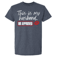 thumbnail image 1 of Trenz Shirt Company Mens Graphic Short Sleeve T-Shirt - This Is My Husband, HR Approved Design-Heather Navy-xl, 1 of 1