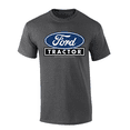 thumbnail image 1 of Trenz Shirt Company Mens Graphic T-Shirt - Distressed Ford Oval Tractor Design, Blue-Heather Grey-medium, 1 of 1