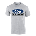 thumbnail image 1 of Trenz Shirt Company Mens Graphic T-Shirt - Distressed Ford Oval Tractor Design, Blue-Sports Grey-medium, 1 of 4