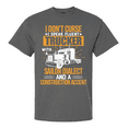 thumbnail image 1 of Trenz Shirt Company Mens Graphic T-Shirt - I Don't Curse, I Speak Fluent Trucker Design-Charcoal-small, 1 of 1