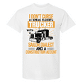 thumbnail image 1 of Trenz Shirt Company Mens Graphic T-Shirt - I Don't Curse, I Speak Fluent Trucker Design-White-large, 1 of 1