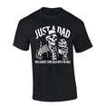 thumbnail image 1 of Trenz Shirt Company Mens Graphic T-Shirt - Just A Dad Who Always Came Back With The Milk, Skeleton Design-Black-large, 1 of 1