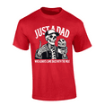 thumbnail image 1 of Trenz Shirt Company Mens Graphic T-Shirt - Just A Dad Who Always Came Back With The Milk, Skeleton Design-Red-xl, 1 of 1