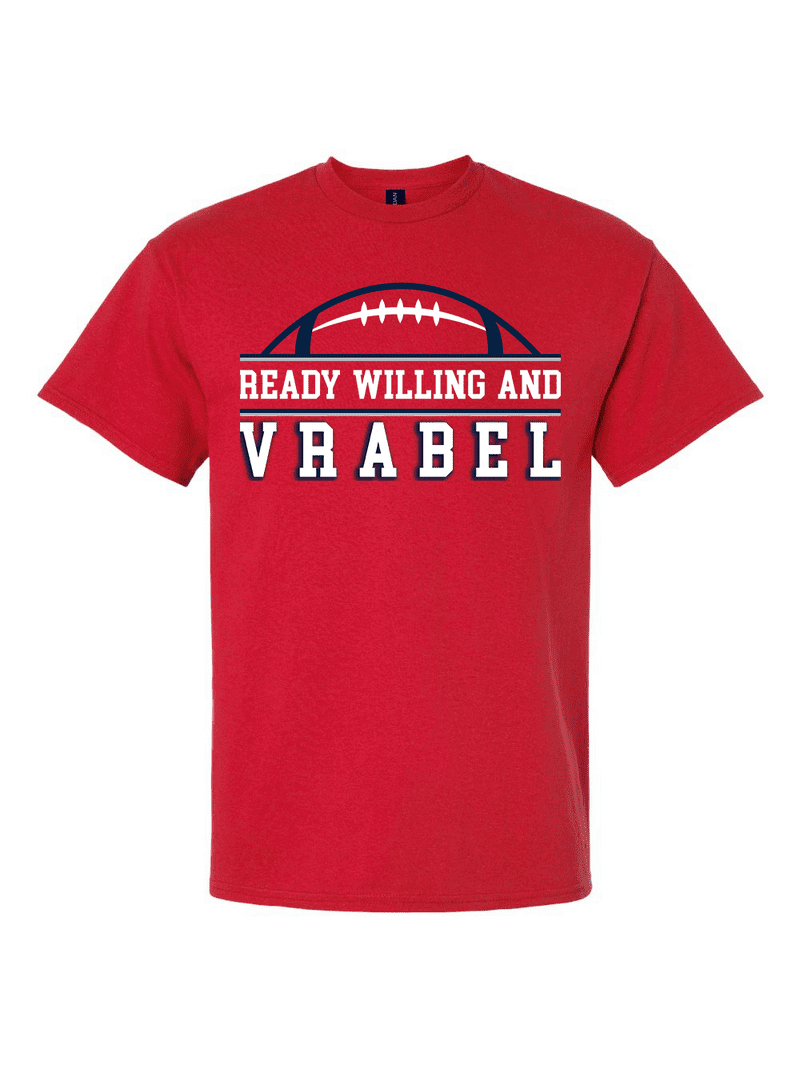 Trenz Shirt Company Mens Graphic T-Shirt - Ready, Willing, and Vrabel  Football Design-Red-xxxl - Walmart.com, image size:800x1067