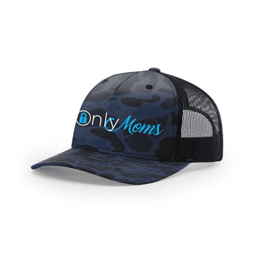 Trenz Shirt Company Mens Humorous Only Moms Mesh Back Trucker Hat-Admiral/Black