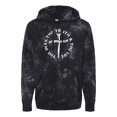thumbnail image 1 of Trenz Shirt Company Mens Jesus The Way The Truth The Life John 14:6 Scripture Nail Cross Tie-Dye Hoodie -Black-large, 1 of 1