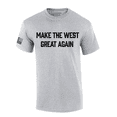 thumbnail image 1 of Trenz Shirt Company Mens Make The West Great Again Graphic Short-Sleeve T-Shirt-Sports Grey-xl, 1 of 1