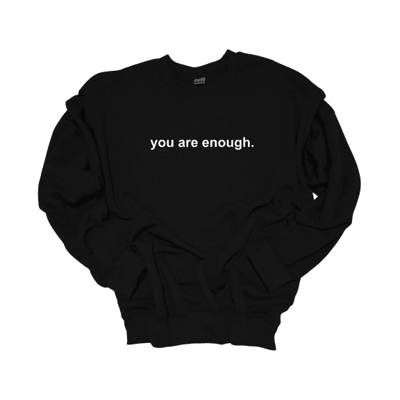 Trenz Shirt Company Mens Mental Health Dear Person Behind Me Crewneck Sweatshirt-Black-4X-Large