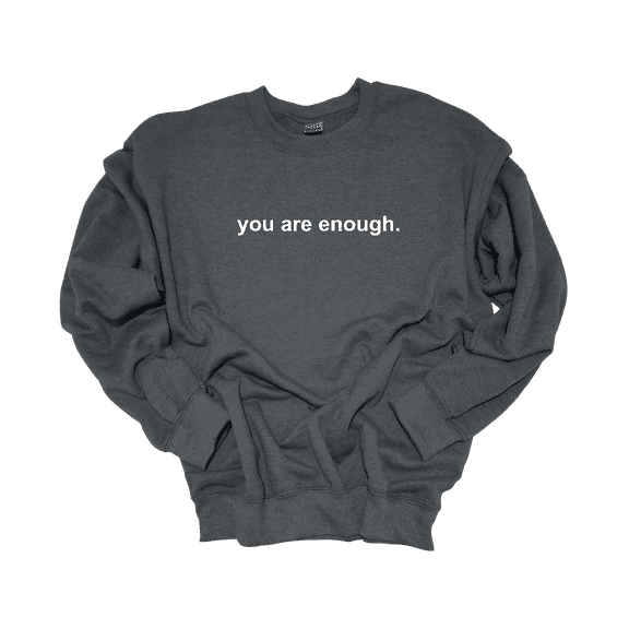 Trenz Shirt Company Mens Mental Health Dear Person Behind Me Crewneck Sweatshirt-Heather Grey-Medium