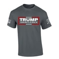 thumbnail image 1 of Trenz Shirt Company Mens Trump Tshirt Trump America Is Back Short Sleeve T-shirt-Charcoal-5xl, 1 of 1