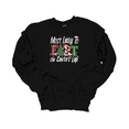 thumbnail image 1 of Trenz Shirt Company Mostly Likely To Fart On Santa's Lap Funny Crewneck Sweatshirt-Black-large, 1 of 1