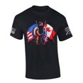 thumbnail image 1 of Trenz Shirt Company Native America USA American Flag Canadian Flag Short Sleeve T-shirt-Black-small, 1 of 1