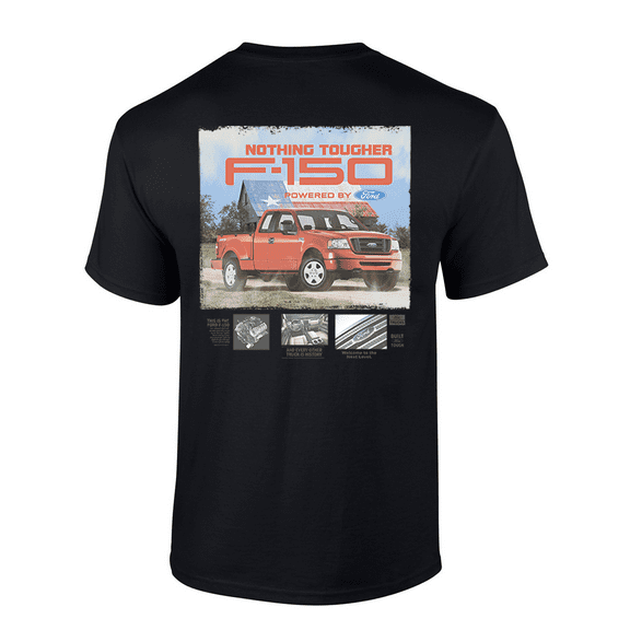 Trenz Shirt Company Nothing Tougher F-150 Powered By Ford Short-Sleeve Mens T-Shirt-Black-xxxl