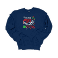 thumbnail image 1 of Trenz Shirt Company On The Naughty List & I Regret Nothing Christmas Crewneck Sweatshirt-Navy-xl, 1 of 1