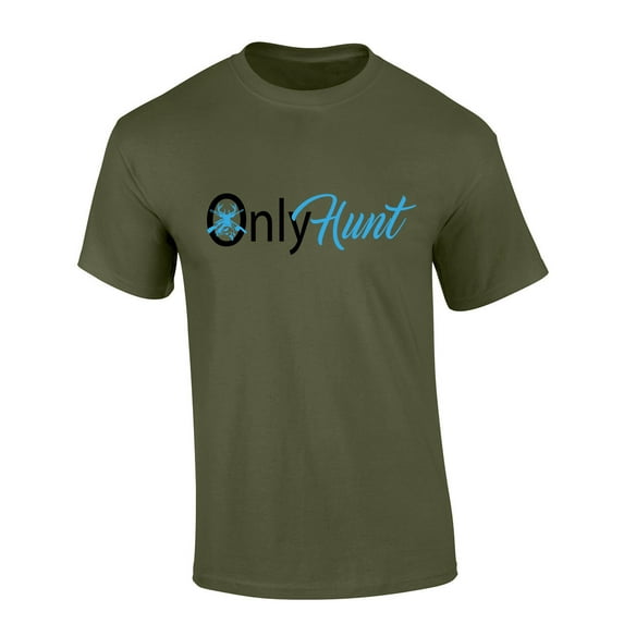 Trenz Shirt Company Onlyhunt Funny Only Hunt Short Sleeve T-shirt-Military Green-5xl